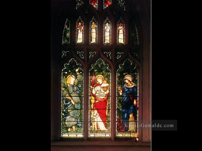 Christ Kirche Oxford Faith Hope and Charity Präraffaeliten Sir Edward Burne Jones Ölgemälde
